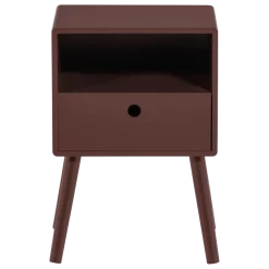 Woood Ozzy Nachtkastje Mdf Bordeauxrood [FSC]