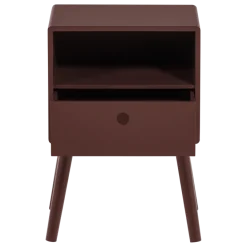 Woood Ozzy Nachtkastje Mdf Bordeauxrood [FSC]