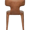 Woood Permit eetkamerstoel leerlook cognac