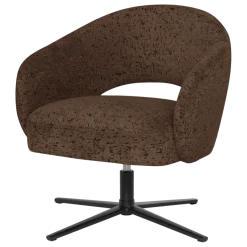 Woood Pico Draaifauteuil Velvet Structuur Bruin [FSC]