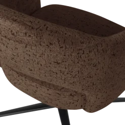 Woood Pico Draaifauteuil Velvet Structuur Bruin [FSC]
