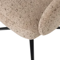 Woood Pico Draaifauteuil Velvet Structuur Zand [FSC]