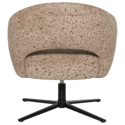 Woood Pico Draaifauteuil Velvet Structuur Zand [FSC]