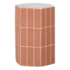 Woood Plu Decoratieve Bijzettafel 54x38x32 Cm Keramiek Oudroze