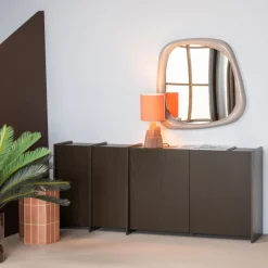 Woood Plu Decoratieve Bijzettafel 54x38x32 Cm Keramiek Oudroze