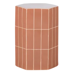 Woood Plu Decoratieve Bijzettafel 54x38x32 Cm Keramiek Oudroze
