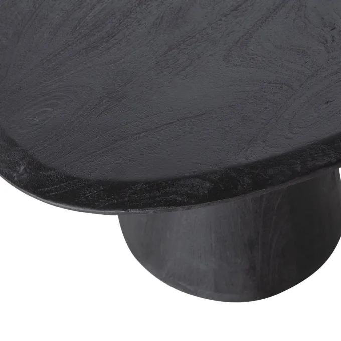 Woood Posture salontafel hout zwart ø120cm