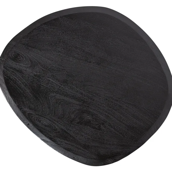 Woood Posture salontafel hout zwart ø70cm