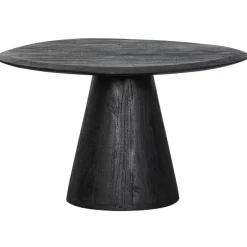 Woood Posture salontafel hout zwart ø70cm