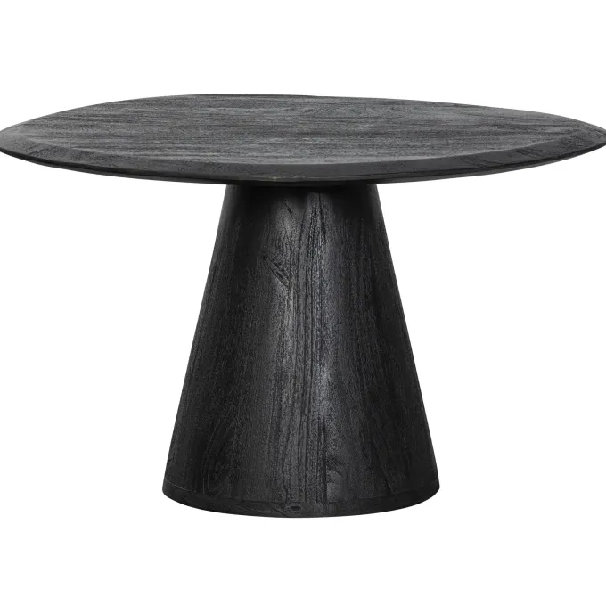 Woood Posture salontafel hout zwart ø70cm