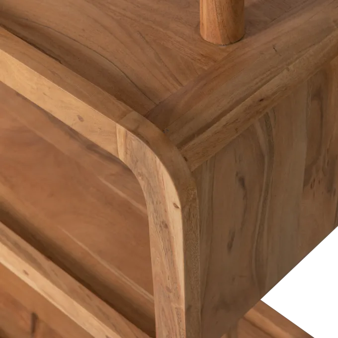 Woood Rattle open kast hout naturel
