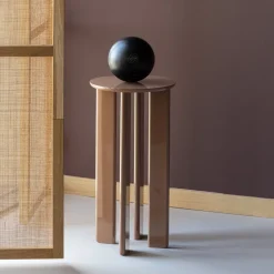 Woood Ravon Plantenstandaard Mdf Hoogglans Oudroze [FSC]