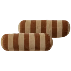 Woood Rela Kussens Bruin/Ecru - Set Van 4