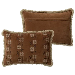 Woood Rela Kussens Bruin/Ecru - Set Van 4