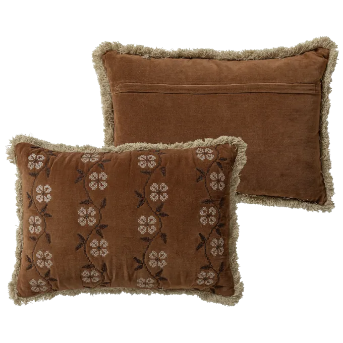 Woood Rela Kussens Bruin/Ecru - Set Van 4