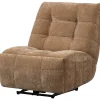 Woood Relaxfauteuil Hein geweven rib lichtbruin