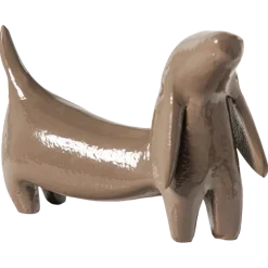 Woood Reni Decoratieve Hond Metaal Mokkabruin