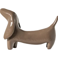 Woood Reni Decoratieve Hond Metaal Mokkabruin