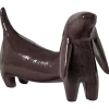 Woood Reni Decoratieve Hond Metaal Donkerbruin