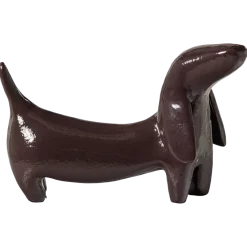 Woood Reni Decoratieve Hond Metaal Donkerbruin