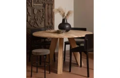 Woood Rhonda Eettafel Ø129cm Eiken Naturel [fsc]