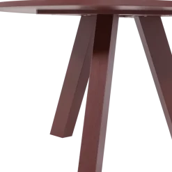 Woood Rhonda Eettafel O129 Cm Eiken Bordeauxrood [fsc]