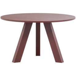 Woood Rhonda Eettafel O129 Cm Eiken Bordeauxrood [fsc]