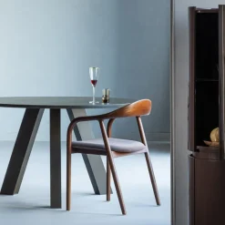 Woood Rhonda Eettafel O129 Cm Eiken Middenbruin [fsc]