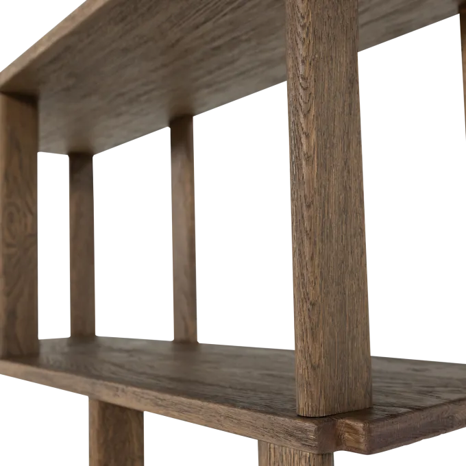 Woood Riss boekenkast eikenhout naturel 186x90cm