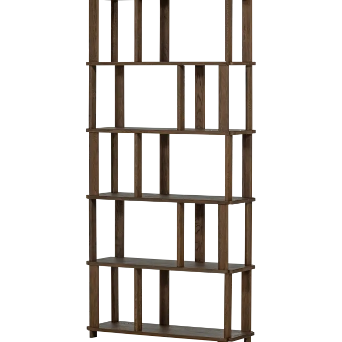 Woood Riss boekenkast eikenhout naturel 186x90cm