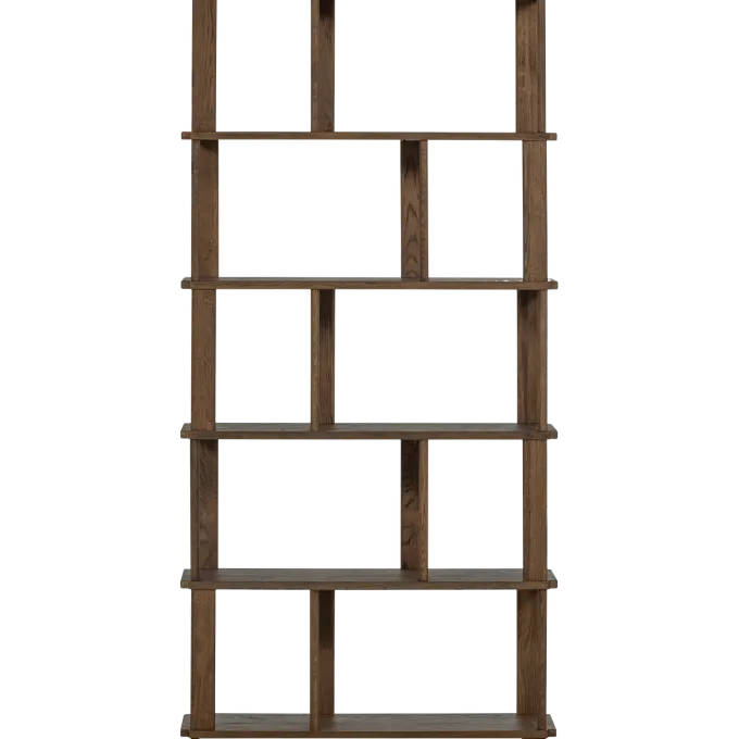 Woood Riss boekenkast eikenhout naturel 186x90cm