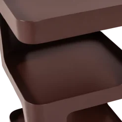 Woood Riv Bijzettafel/Nachtkastje Metaal Paars/Bruin