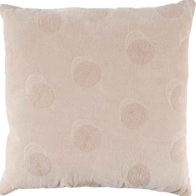 Woood Riv Kussen Fluweel Biscuit 45x45cm