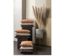 Woood Riv Kussen Fluweel Biscuit 45x45cm