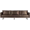 Woood Rodeo 3-Zits Bank Metallic Koper Bruin