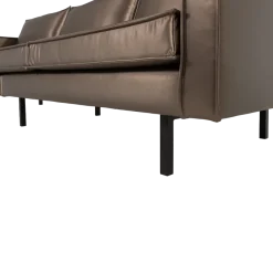 Woood Rodeo 3-Zits Bank Metallic Koper Bruin