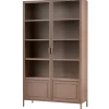 Woood Ronja vitrinekast xl metaal military brown