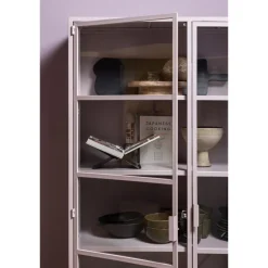 Woood Ronja vitrinekast xl metaal soft pink