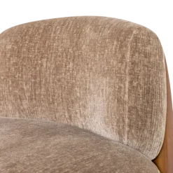 Woood Runi Fauteuil Hout/Velvet Zand [FSC]
