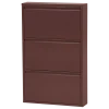 Woood Sabine 3-Vaks Schoenenkast Metaal Bordeauxrood