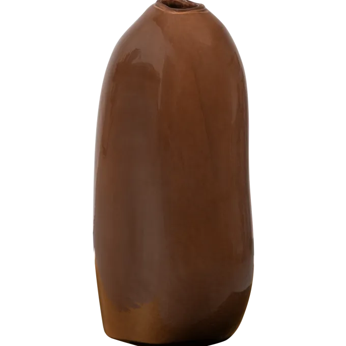 Woood Sahil vaas glas bruin