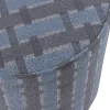 Woood Sarli Poef Hoog Ruit Dessin Chenille Grijs/Blauw [FSC]