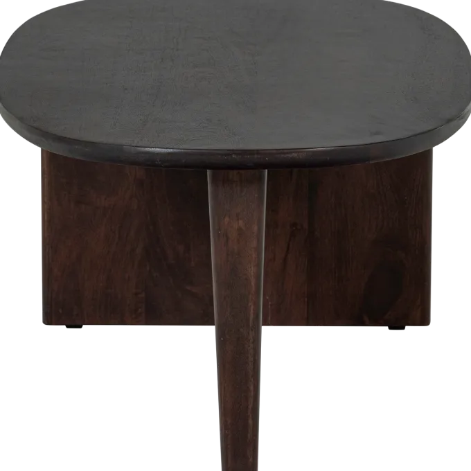 Woood Seam Salontafel Mango Hout Donkerbruin