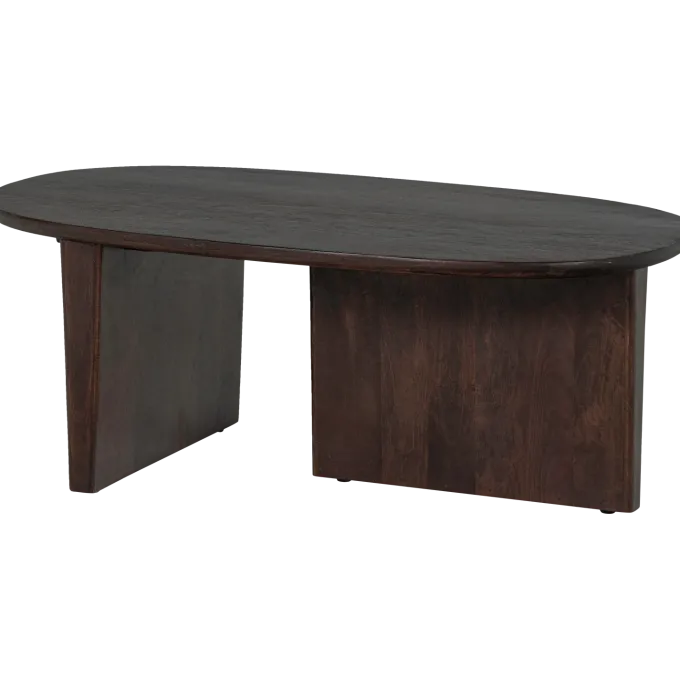 Woood Seam Salontafel Mango Hout Donkerbruin