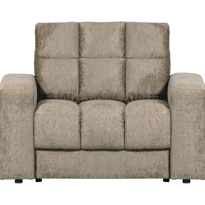 Woood Second date fauteuil structure velvet wheatfield