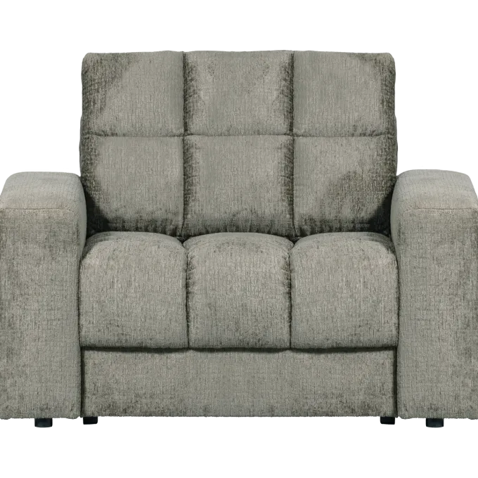 Woood Second date fauteuil structure velvet frost