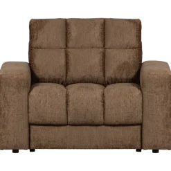 Woood Second date fauteuil structure velvet brass