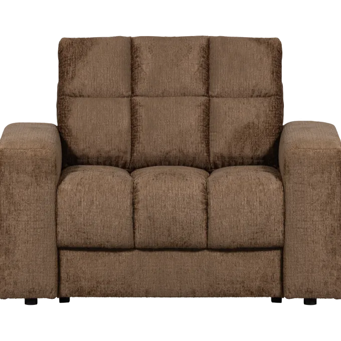 Woood Second date fauteuil structure velvet brass