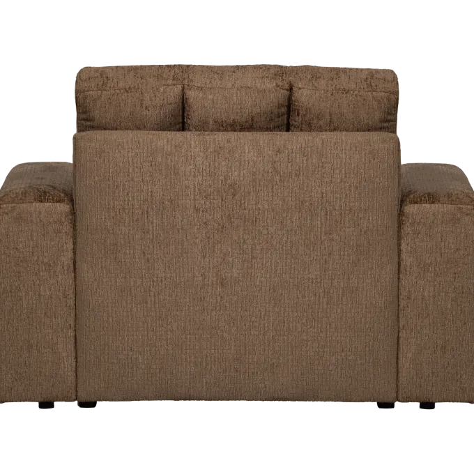 Woood Second date fauteuil structure velvet brass