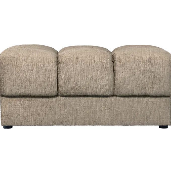 Woood Second date hocker structure velvet wheatfield